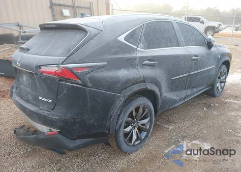 2016 Lexus Nx 200T F Sport z USA, uszkodzony, nr VIN JTJYARBZ2G2043847